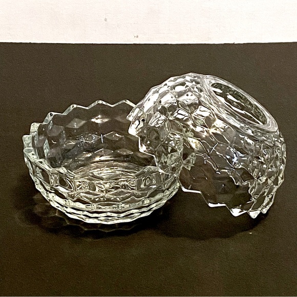 Vintage Homco Clear Glass Fairy Lamp – Round Globe Candle Holder Cubist Pattern - Picture 5 of 16